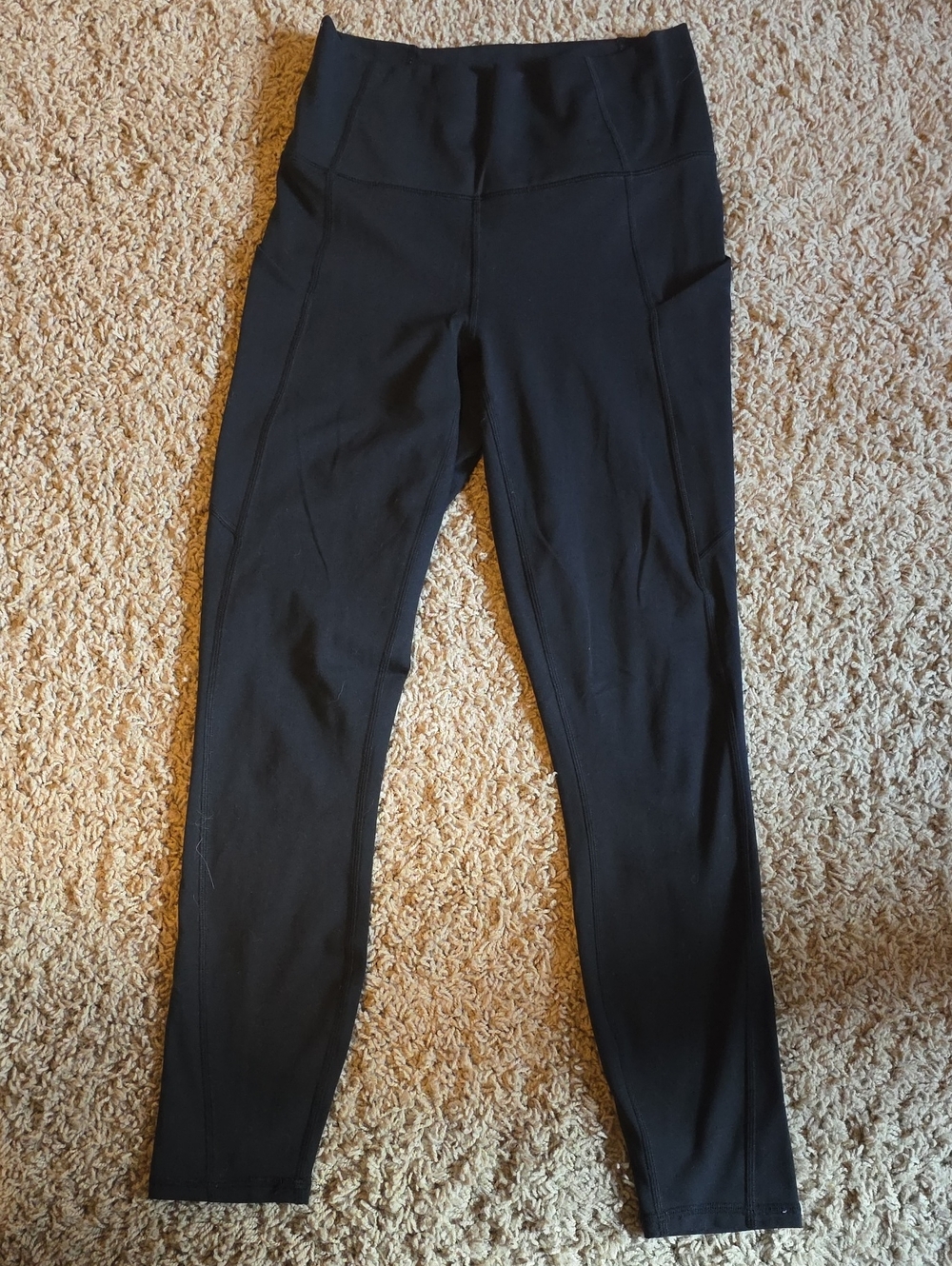 Fabletics PureLuxe Black High-Waist Leggings with Side Pockets